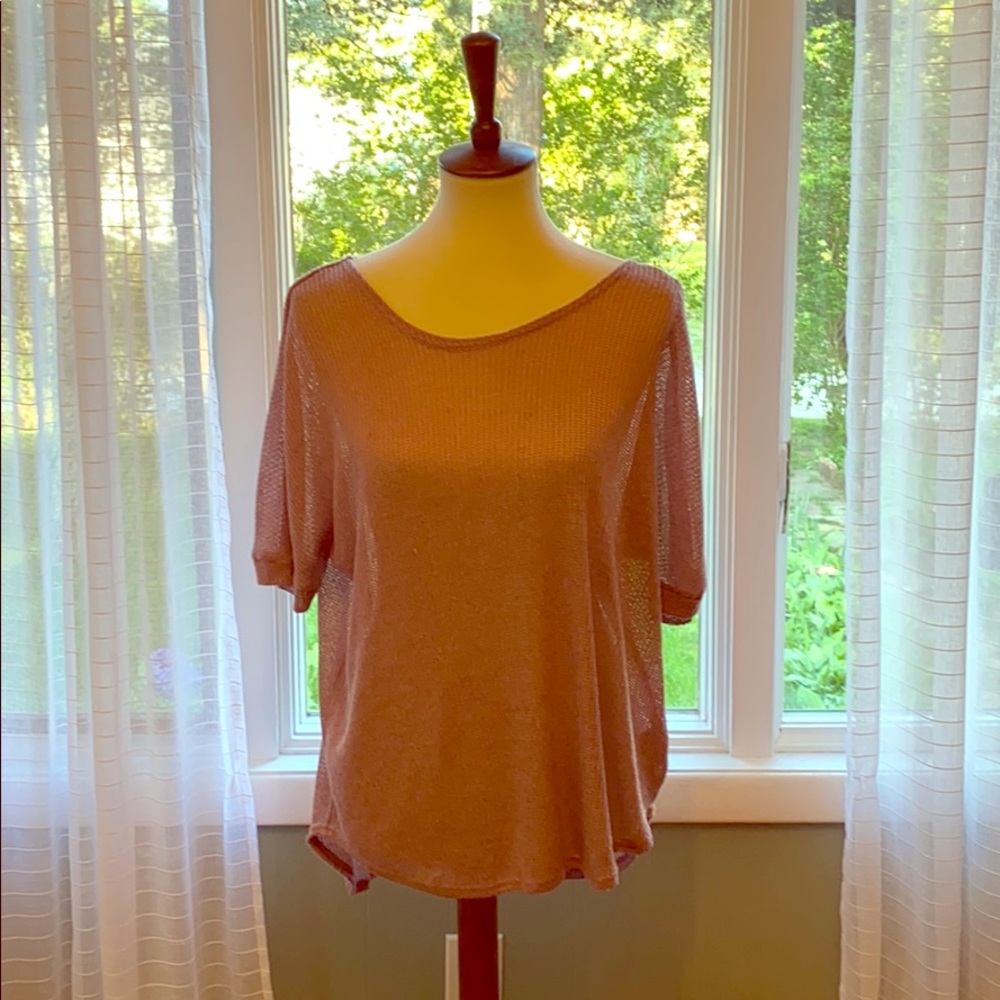 Lilac Sheer Knit Shirt